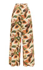 Lena Hoschek Rio Printed High-waisted Wide-leg Pants
