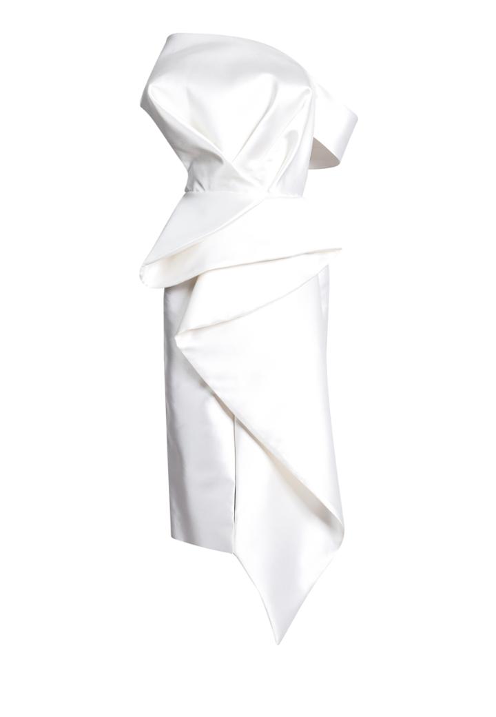Mark Bumgarner Elise Draped Silk Dress
