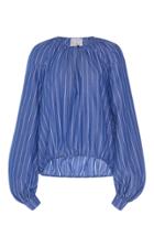 Stella Jean Striped Balloon Sleeve Shirt