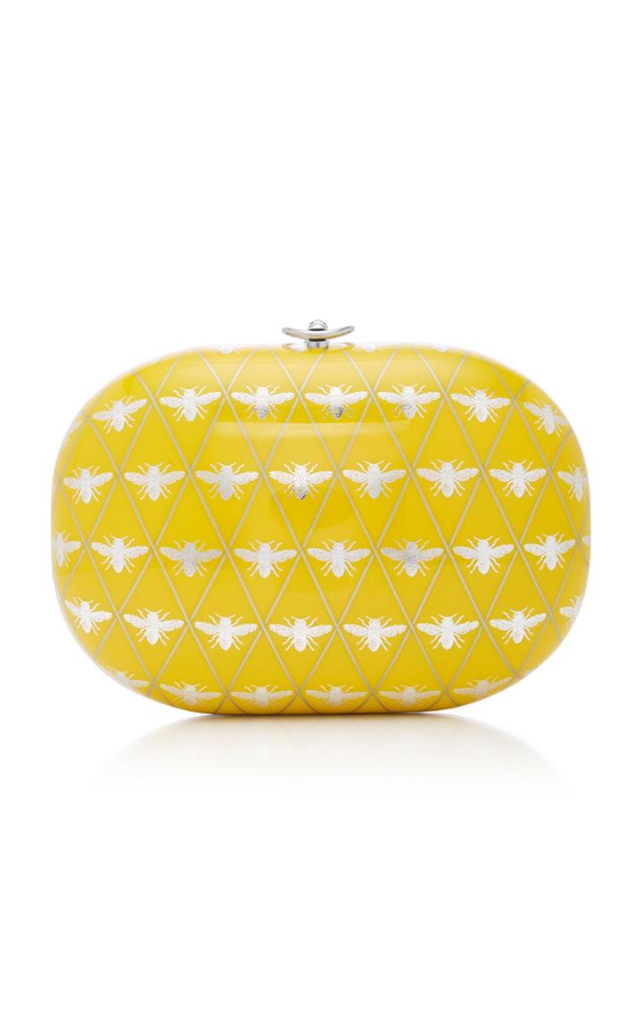 Jeffrey Levinson Elina Mirrored Gold And Silver-tone Clutch