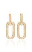 Fallon Firenze Crystal-embellished Gold-plated Earrings