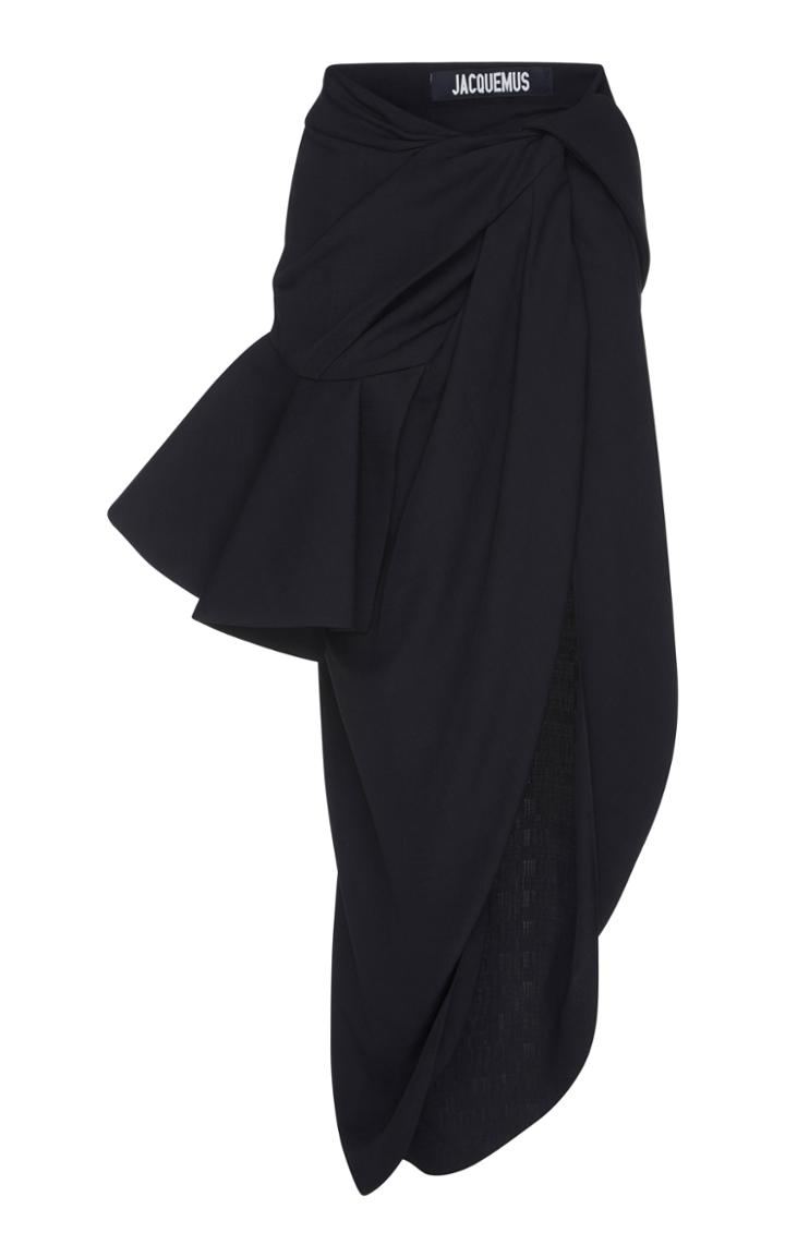 Jacquemus Draped Asymmetrical Skirt