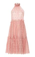 Luisa Beccaria Sleeveless Floral Eyelet Dress