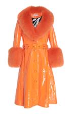 Saks Potts Foxy Gloss Fur-trimmed Coat
