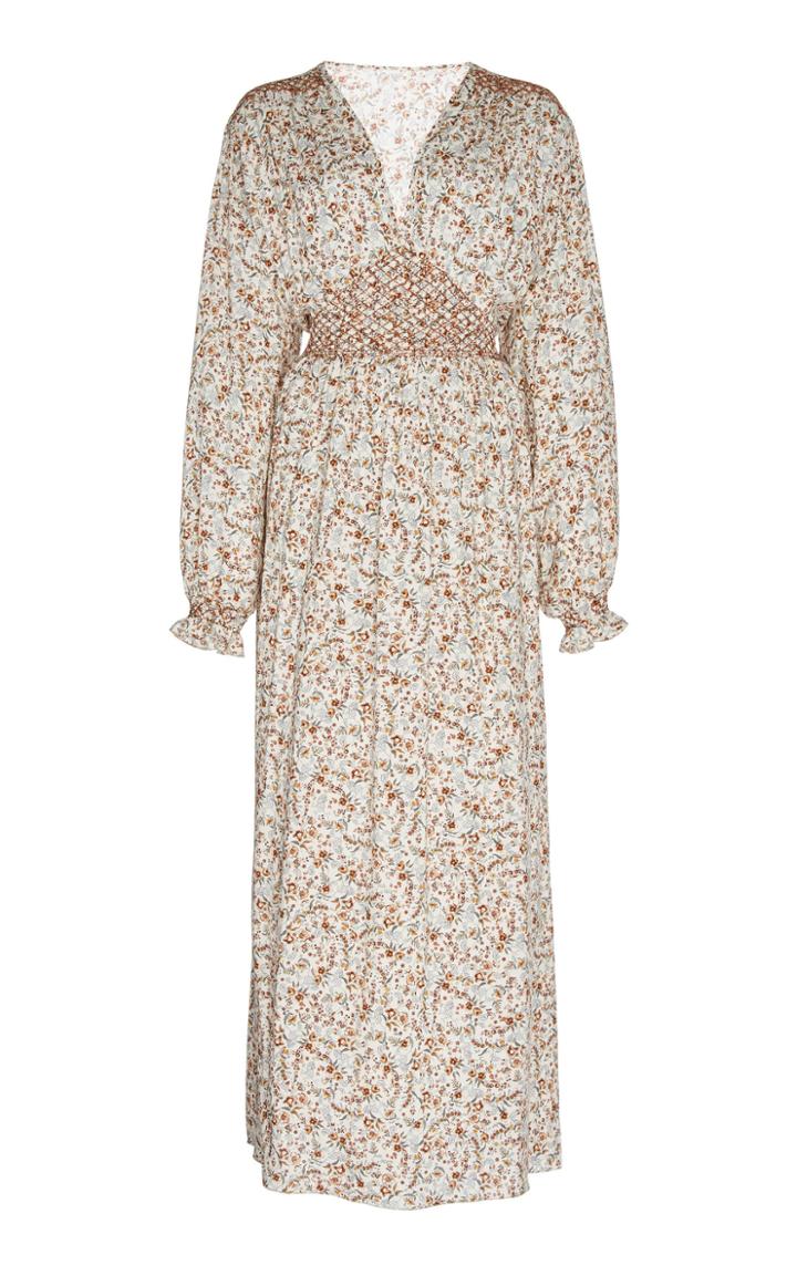 Loretta Caponi Anna Printed Dress