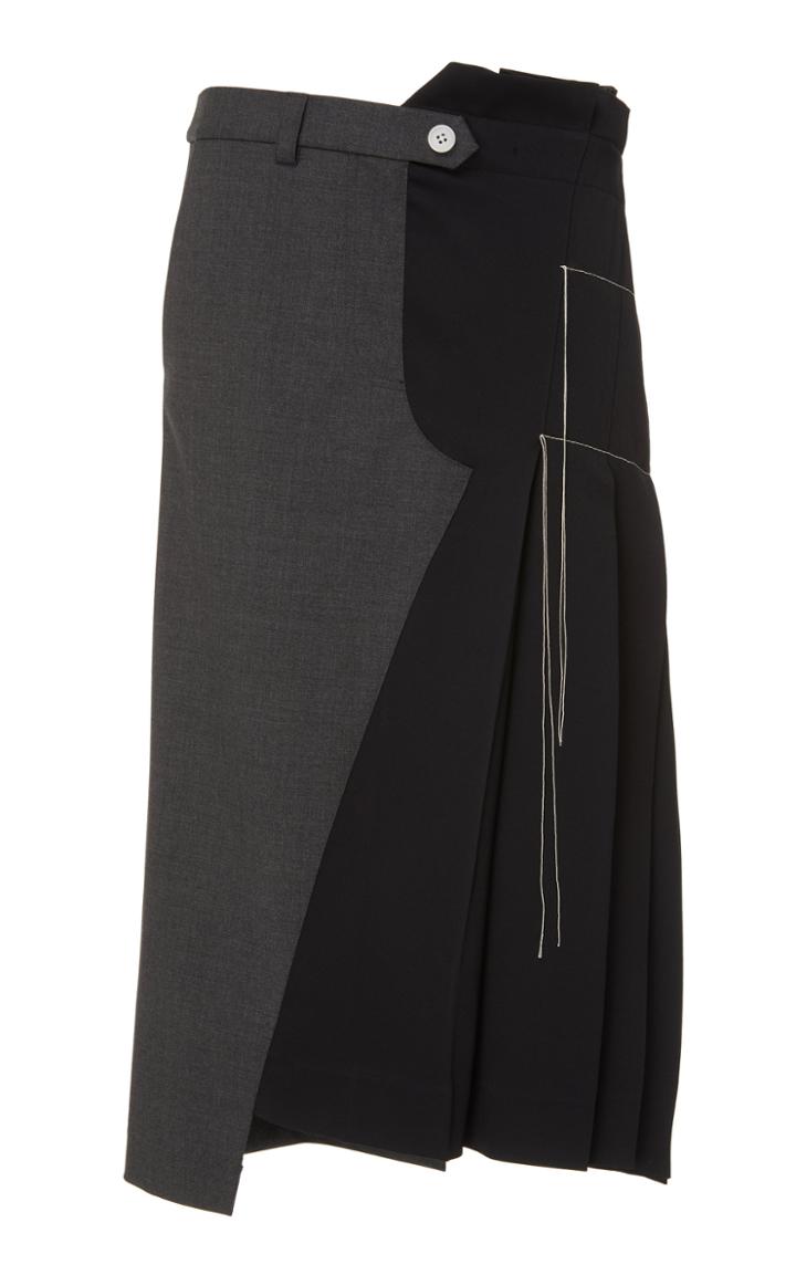Monse Deconstructed Wool-blend Skirt