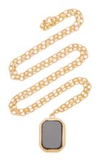 Maison Irem Onyx 18k Gold-plated Necklace