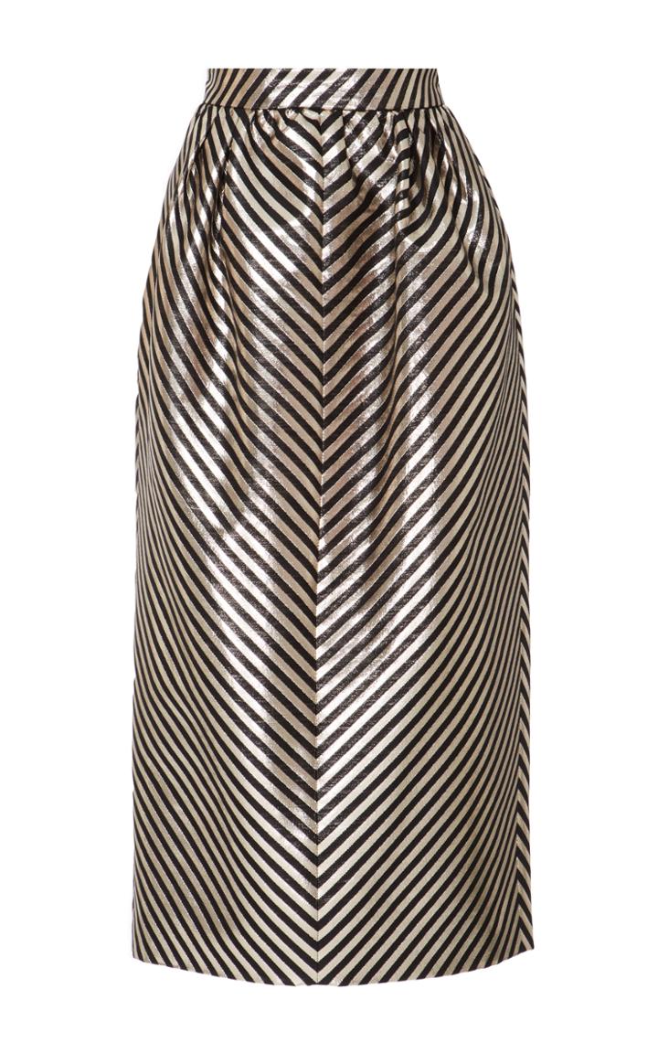 Monique Lhuillier Full Pleated Skirt