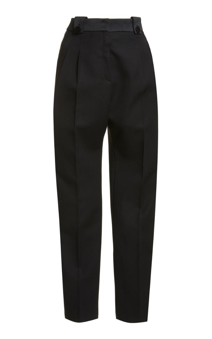 Moda Operandi Paco Rabanne High-rise Straight-leg Wool Pants