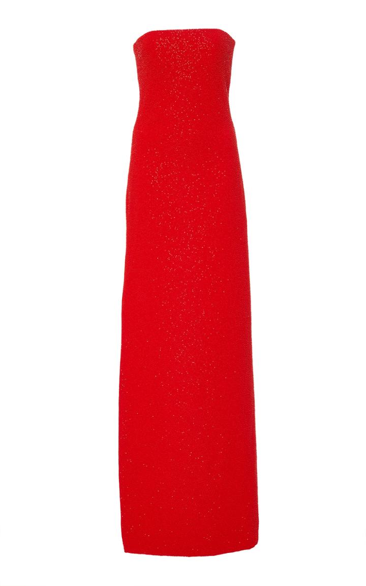 Sachin & Babi Omani Beaded Column Gown