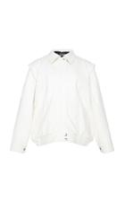 Alberta Ferretti Detachable Sleeve Nappa Leather Jacket