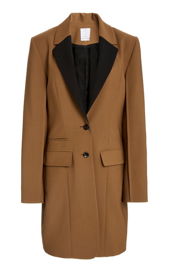 Moda Operandi Deveaux Contrast-lapel Cady Blazer