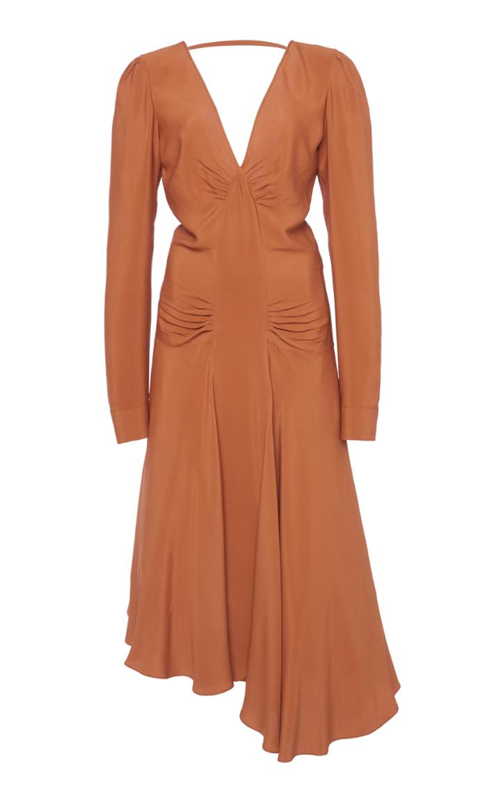 Moda Operandi N21 Ruched Asymmetric Midi Dress