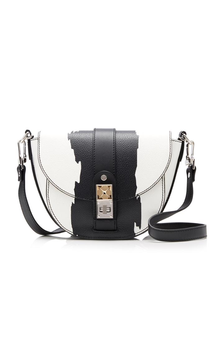 Proenza Schouler Ps11 Small Abstract Leather Saddle Bag