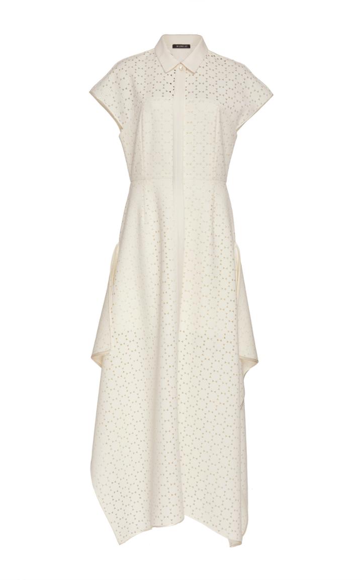 Mi Jong Lee Shirt Dress With Side Drape