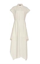 Mi Jong Lee Shirt Dress With Side Drape