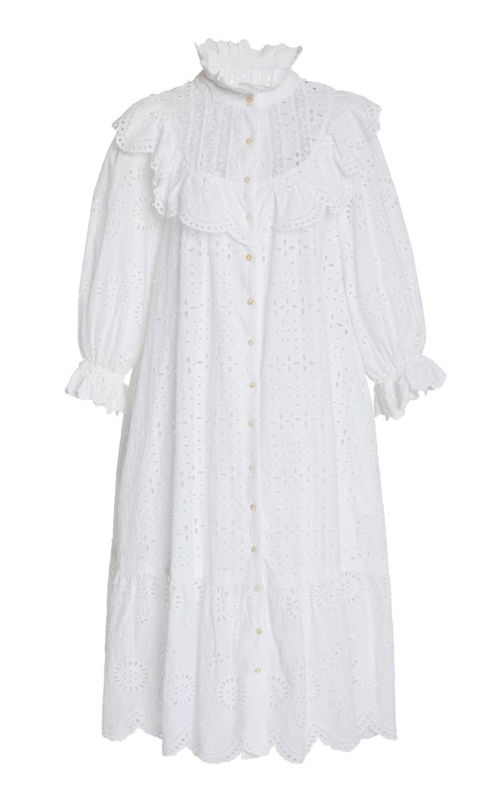 Moda Operandi Loveshackfancy Elspeth Cotton-broderie Dress