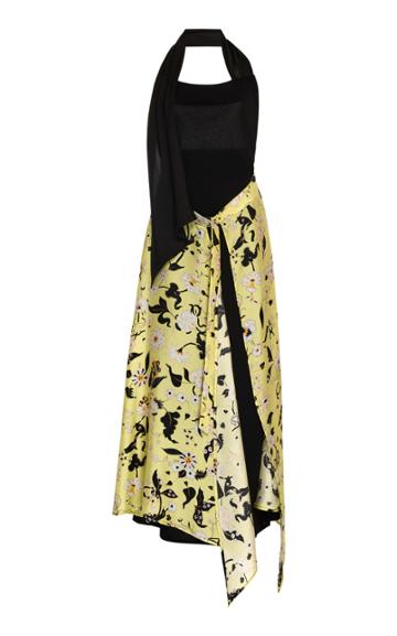 Ellery Komodo Floral Peplum Midi Dress