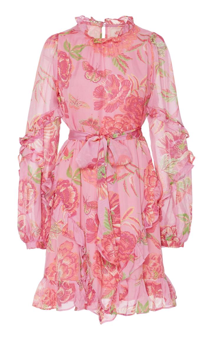 Moda Operandi Banjanan Lila Silk Mini Dress Size: Xs