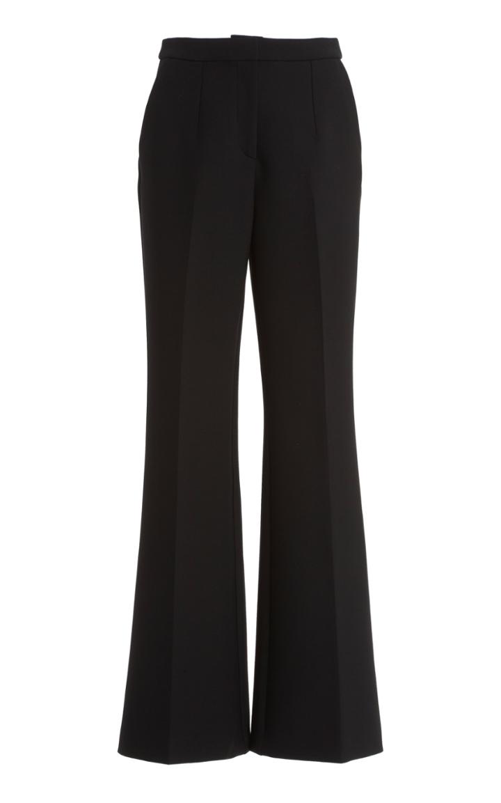Moda Operandi Christopher Kane Tailored Satin Flared Trousers