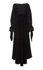 Ellery Viola Cotton-blend Scoop-neck Peplum Dress