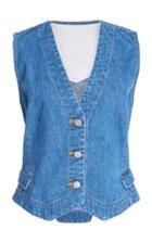 Rachel Comey Vantage Denim Button-up Vest