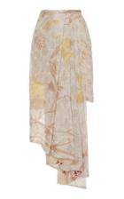 Roopa Fija Jacquard Asymmetric Pleated Skirt