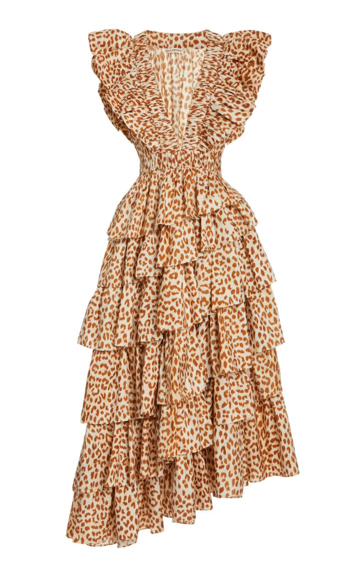 Moda Operandi Ulla Johnson Viola Asymmetric Crepe Dress