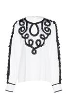 Andrew Gn Embroidered Long Sleeve Top