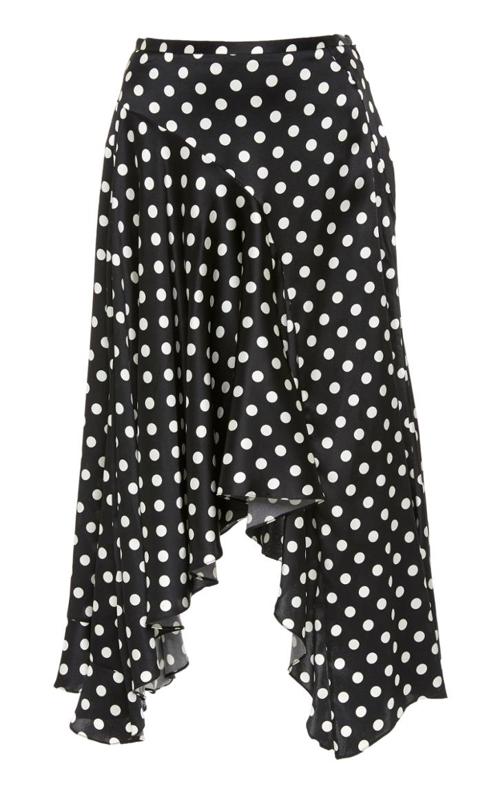 Caroline Constas Flounce Polka Dot Skirt