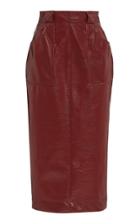 Philosophy Di Lorenzo Serafini Vegan Leather Midi Skirt