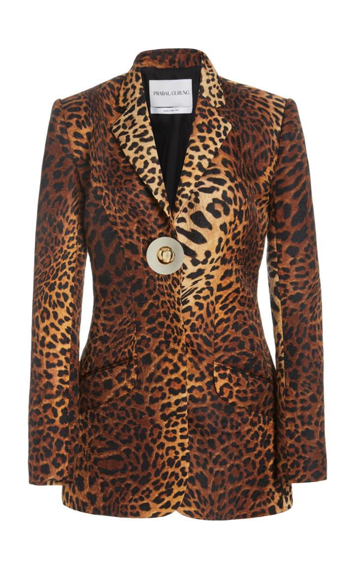 Moda Operandi Prabal Gurung Leopard Print Blazer