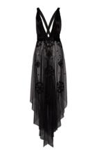 Figue Eliana Hand-embellished Tulle Halterneck Dress