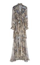 Peter Pilotto Ombre Silk-blend Georgette Gown