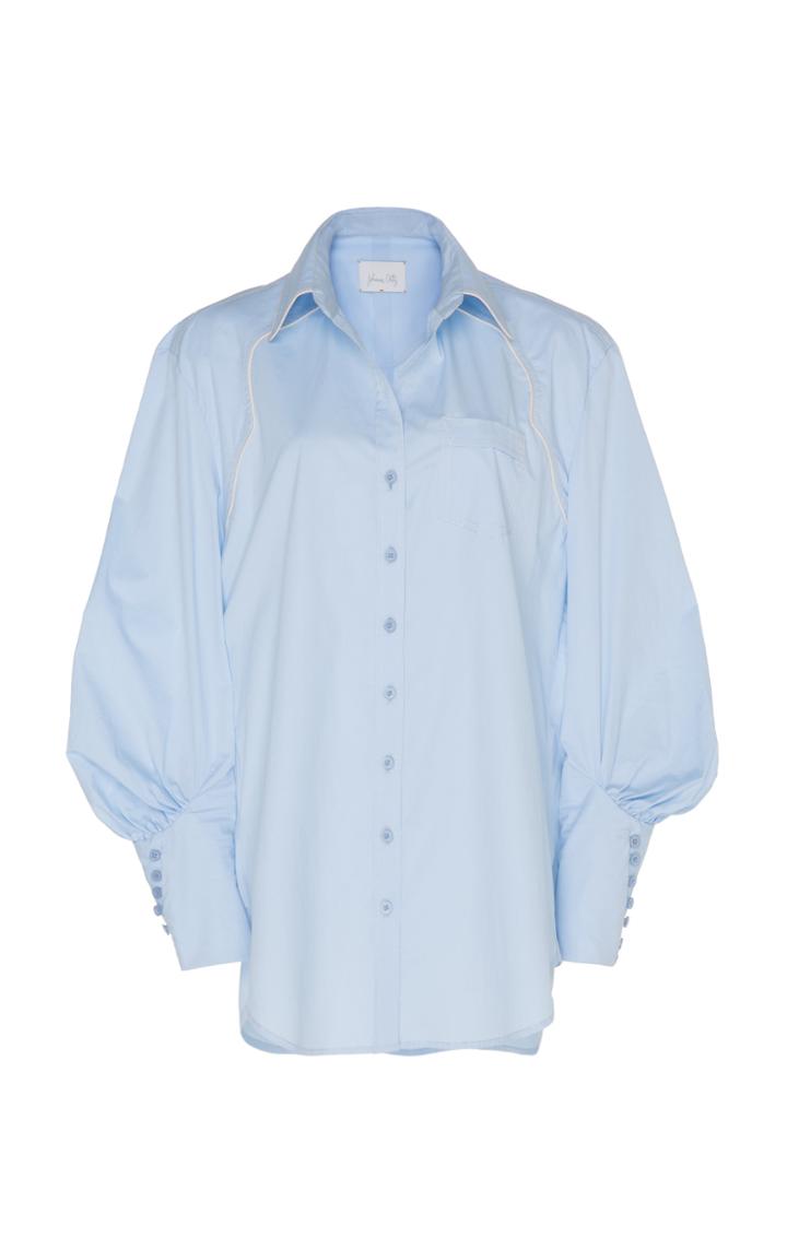 Johanna Ortiz Heaven's Door Collared Cotton-blend Shirt
