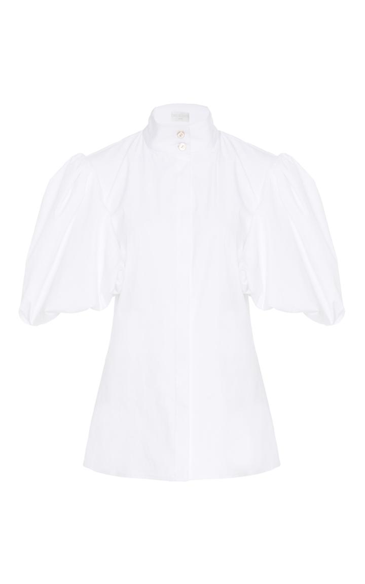 Caroline Constas Daisy Puff Sleeve Blouse