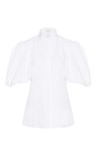 Caroline Constas Daisy Puff Sleeve Blouse