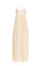 Jacquemus Calci Cotton Halter Maxi Dress