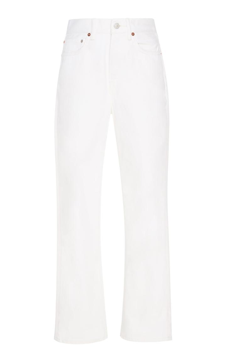 Acne Studios Mece High-waisted Cropped Straight-leg Jeans
