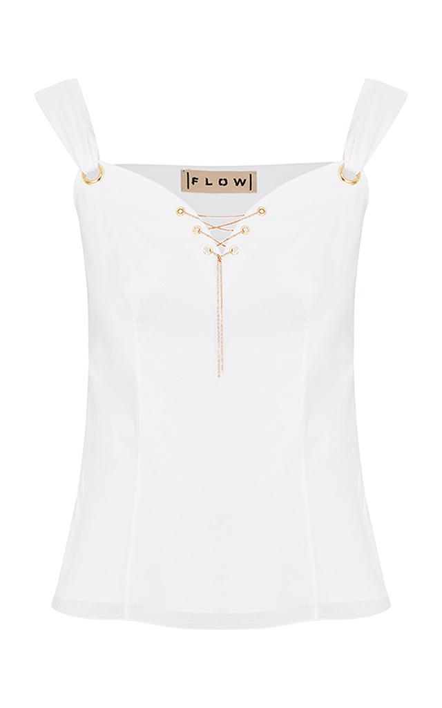 Flow The Label Lace Up Sweetheart Top