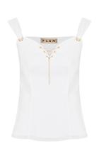 Flow The Label Lace Up Sweetheart Top
