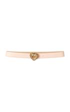 Dolce & Gabbana Embellished-buckle Leather Belt