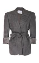 Prabal Gurung Dokan Wool Belted Blazer Jacket