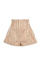 Moda Operandi Alberta Ferretti Striped Stretch Gabardine Shorts Size: 38