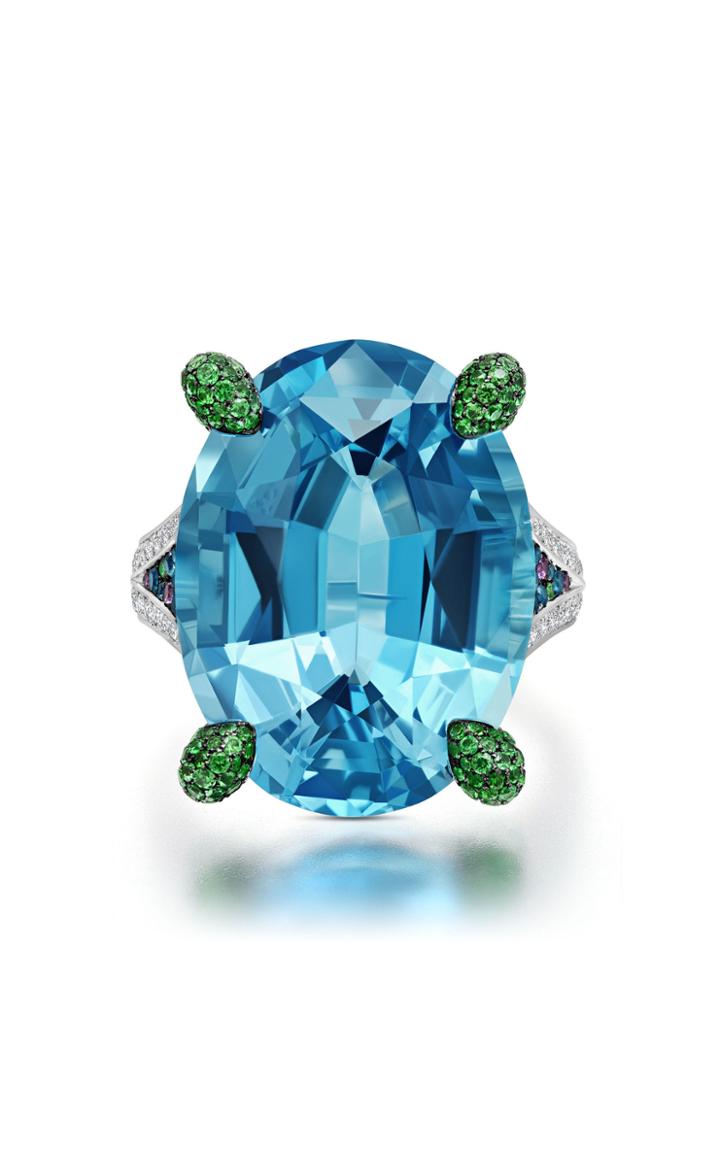 Moda Operandi Martin Katz One Of A Kind Platinum And Aquamarine Ring