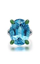 Moda Operandi Martin Katz One Of A Kind Platinum And Aquamarine Ring
