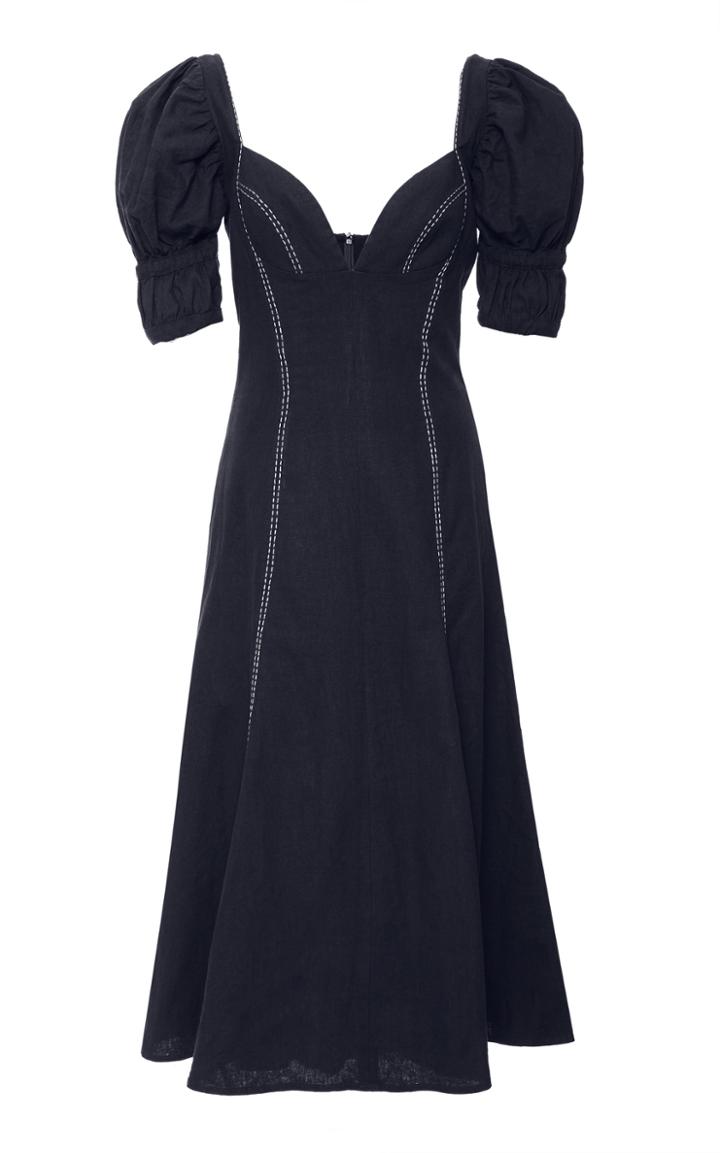 Moda Operandi Andres Otalora Valdehoyos Linen Midi Dress Size: 0