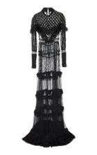 Amen Couture Embellished Long Lace Dress