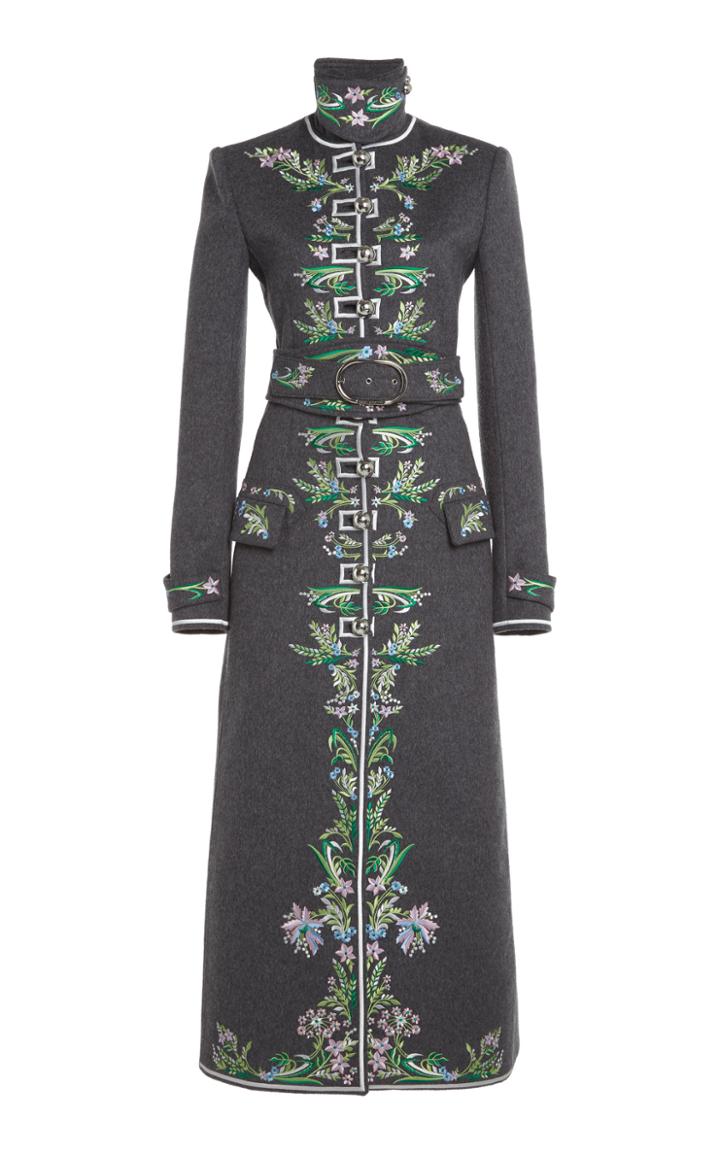 Moda Operandi Paco Rabanne Belted Cady Coat