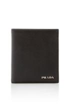 Prada Textured-leather Color-block Wallet